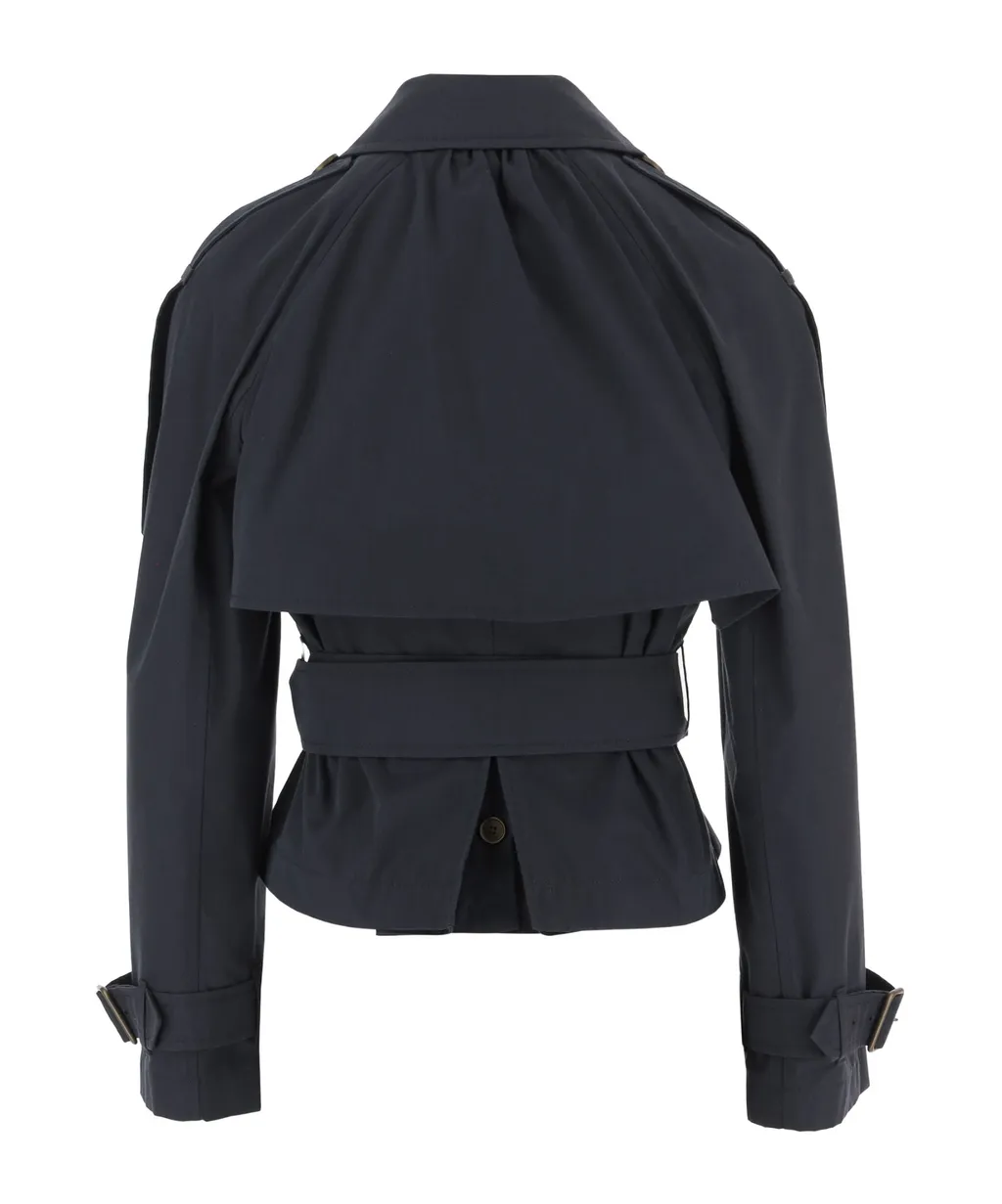 Short Canvas Trerose Trench Coat