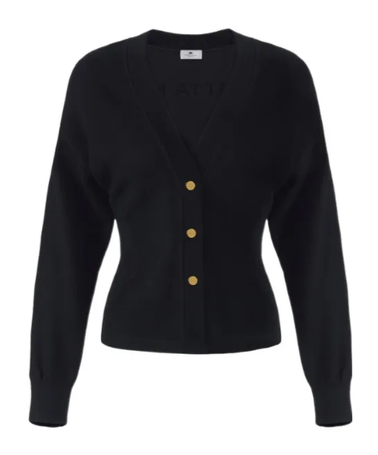 Elisabetta Franchi V-Neck Knitted Cardigan