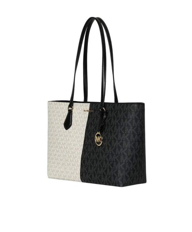 Two-Tone Iconic Logo Shoulder Bag