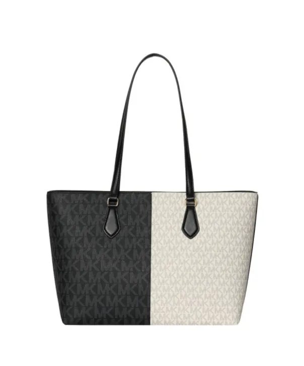 Two-Tone Iconic Logo Shoulder Bag