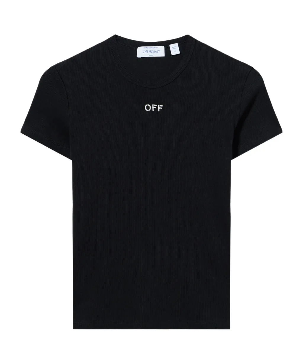 Off-White Off Stamp Rib Basic T-Shirt