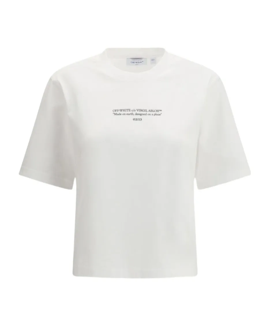 Off-White Made On Earth Designed On A Plane T-Shirt