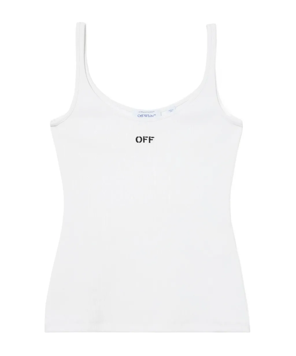 Off-White Off Stamp Rib Tank Top