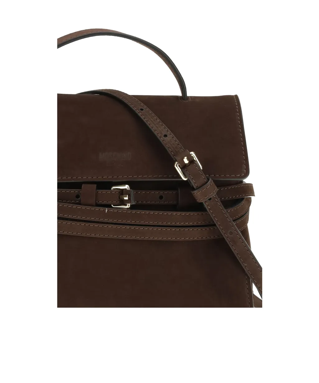 Moschino Tie Me Logo Embossed Tote Bag