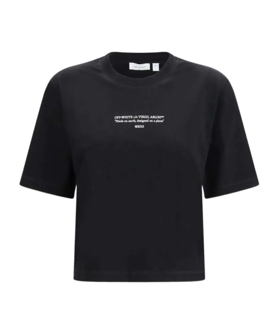 Off-White Made On Earth Designed On A Plane T-Shirt