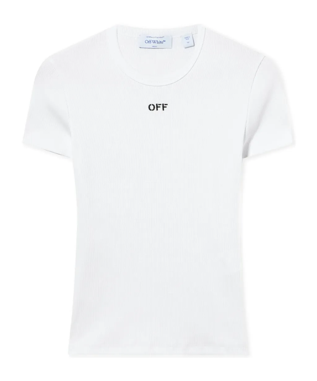 Off-White Off Stamp Rib Basic T-Shirt