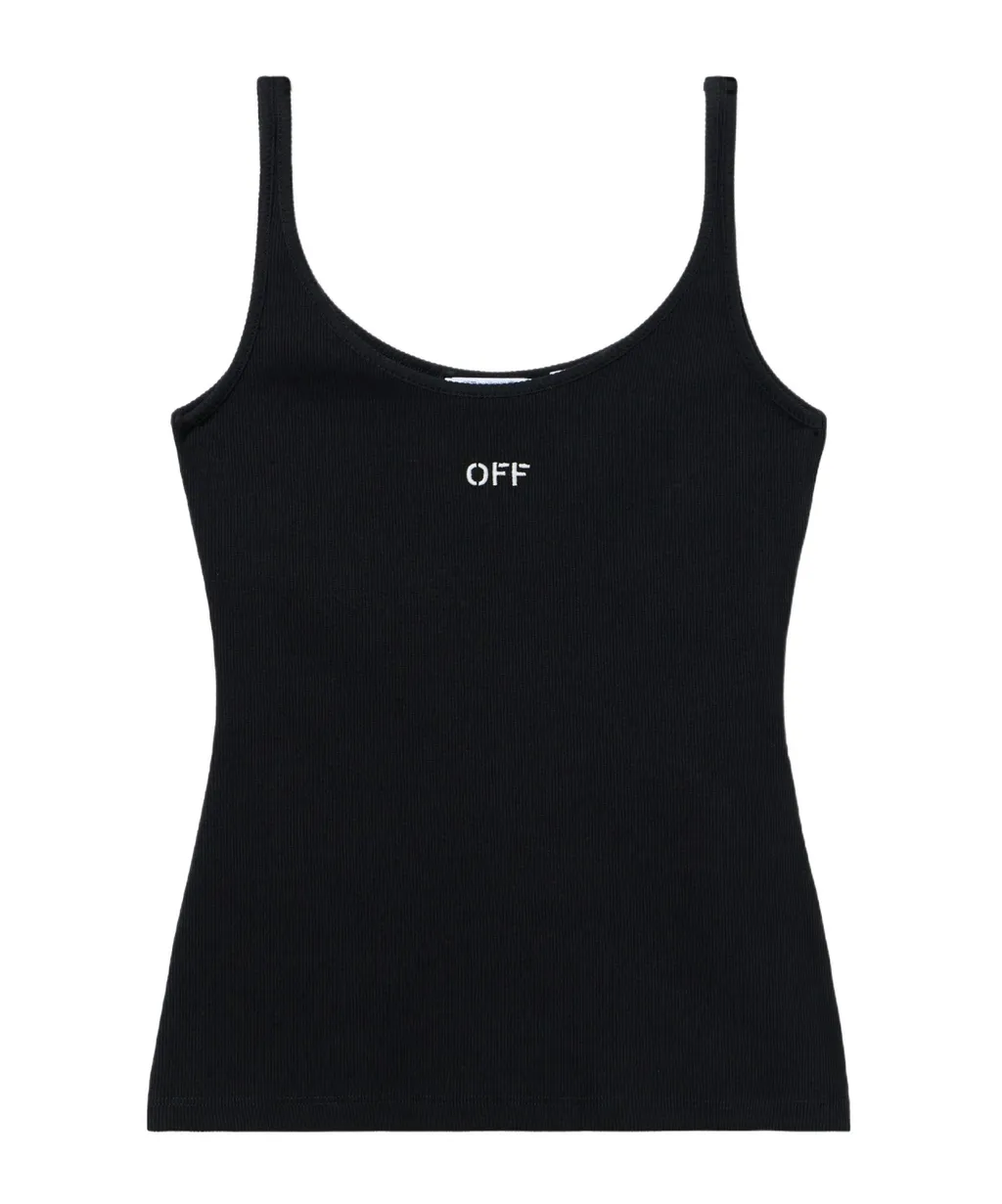 Off-White Off Stamp Rib Tank Top
