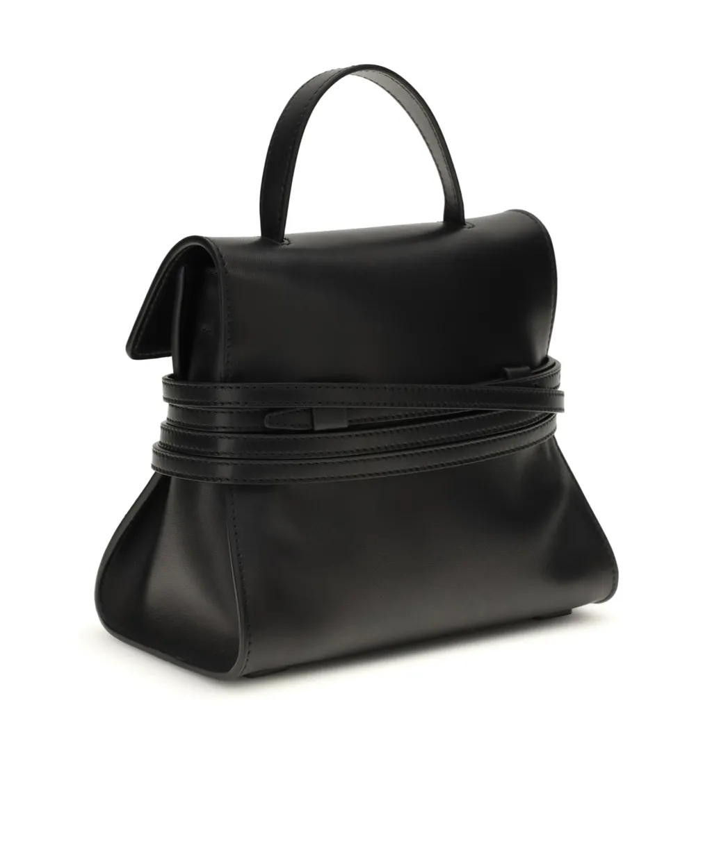Moschino Tie Me Logo Embossed Tote Bag