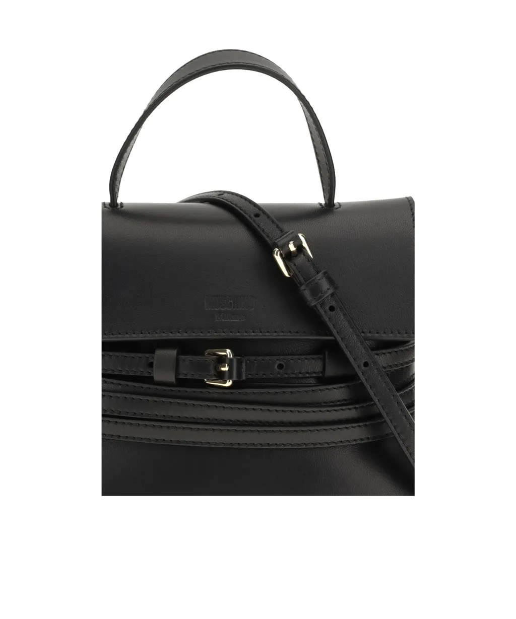 Moschino Tie Me Logo Embossed Tote Bag