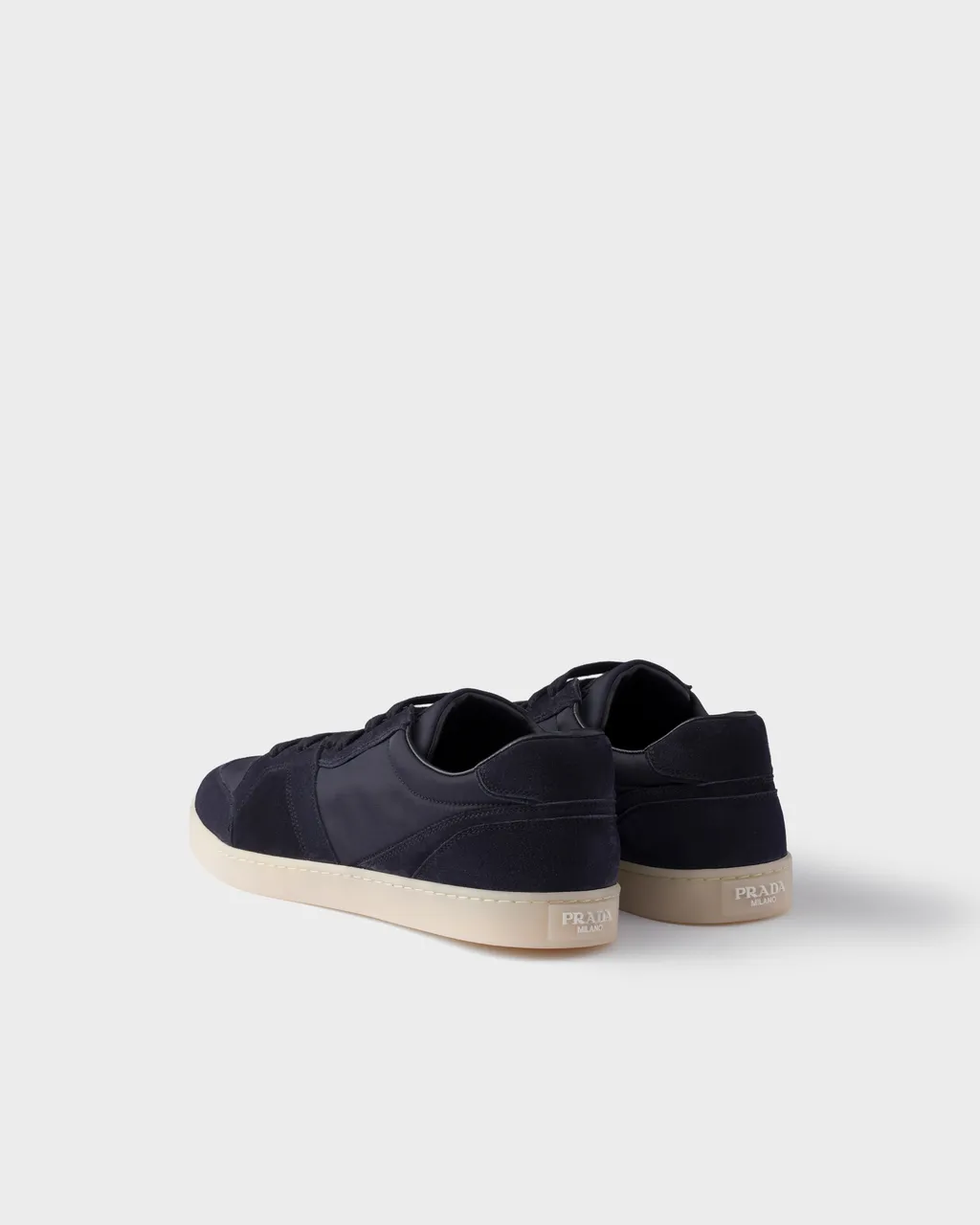 Suede And Re-Nylon Sneakers