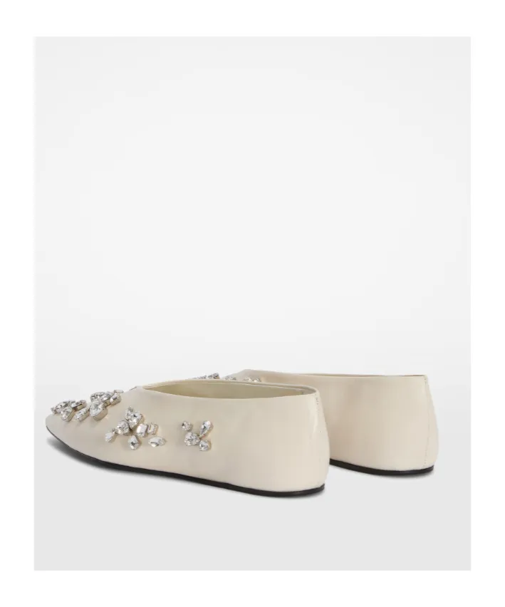 Jil Sander Embellished Ballerina Shoes