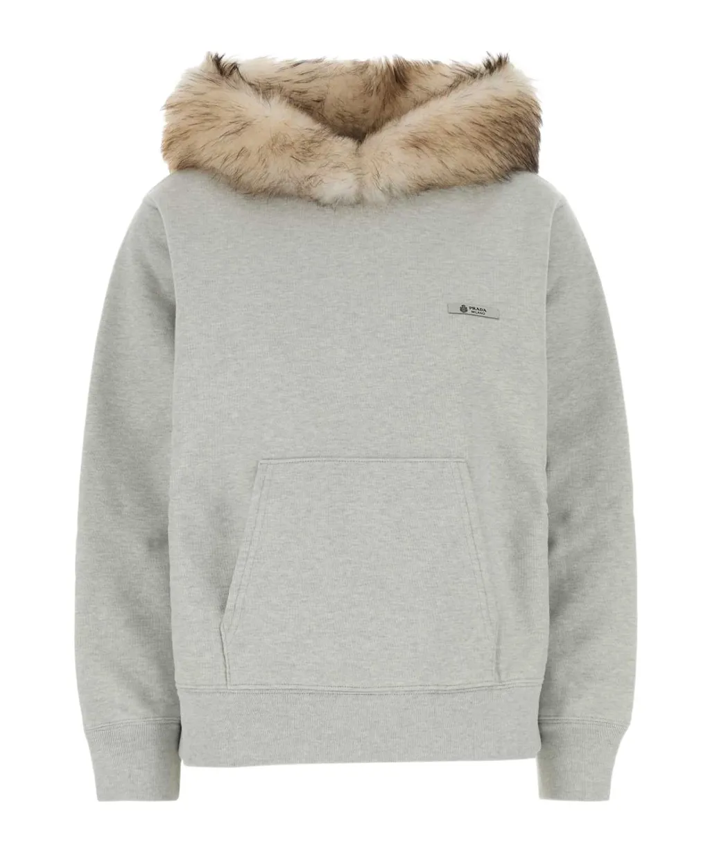 Prada Logo-Detailed Hoodie