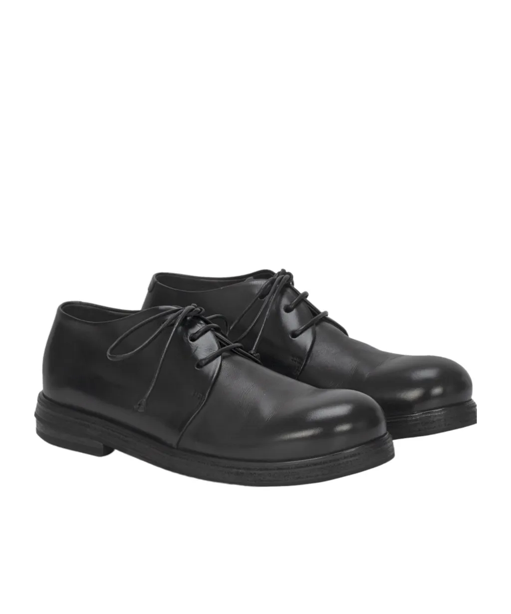 Zucca Zeppa Black Derby Shoes