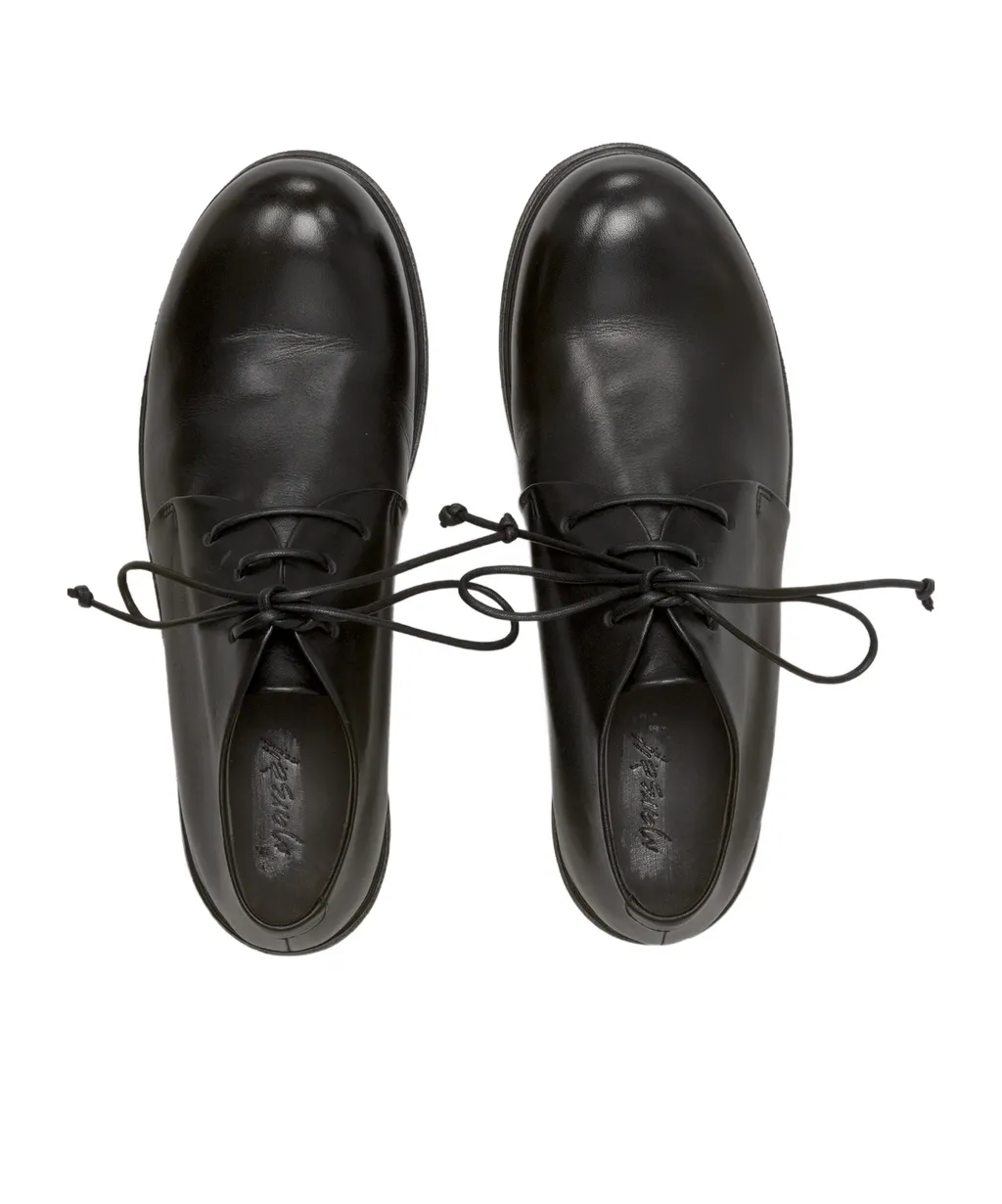 Zucca Zeppa Black Derby Shoes
