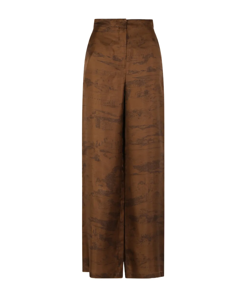 High-Waisted Casual Pants