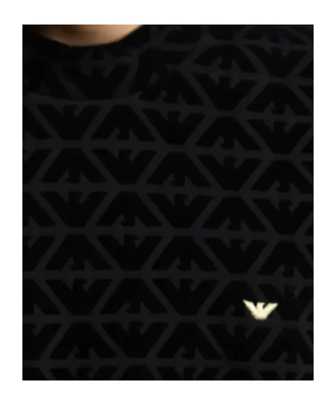 Logo-Embroidered Patterned Sweatshirt