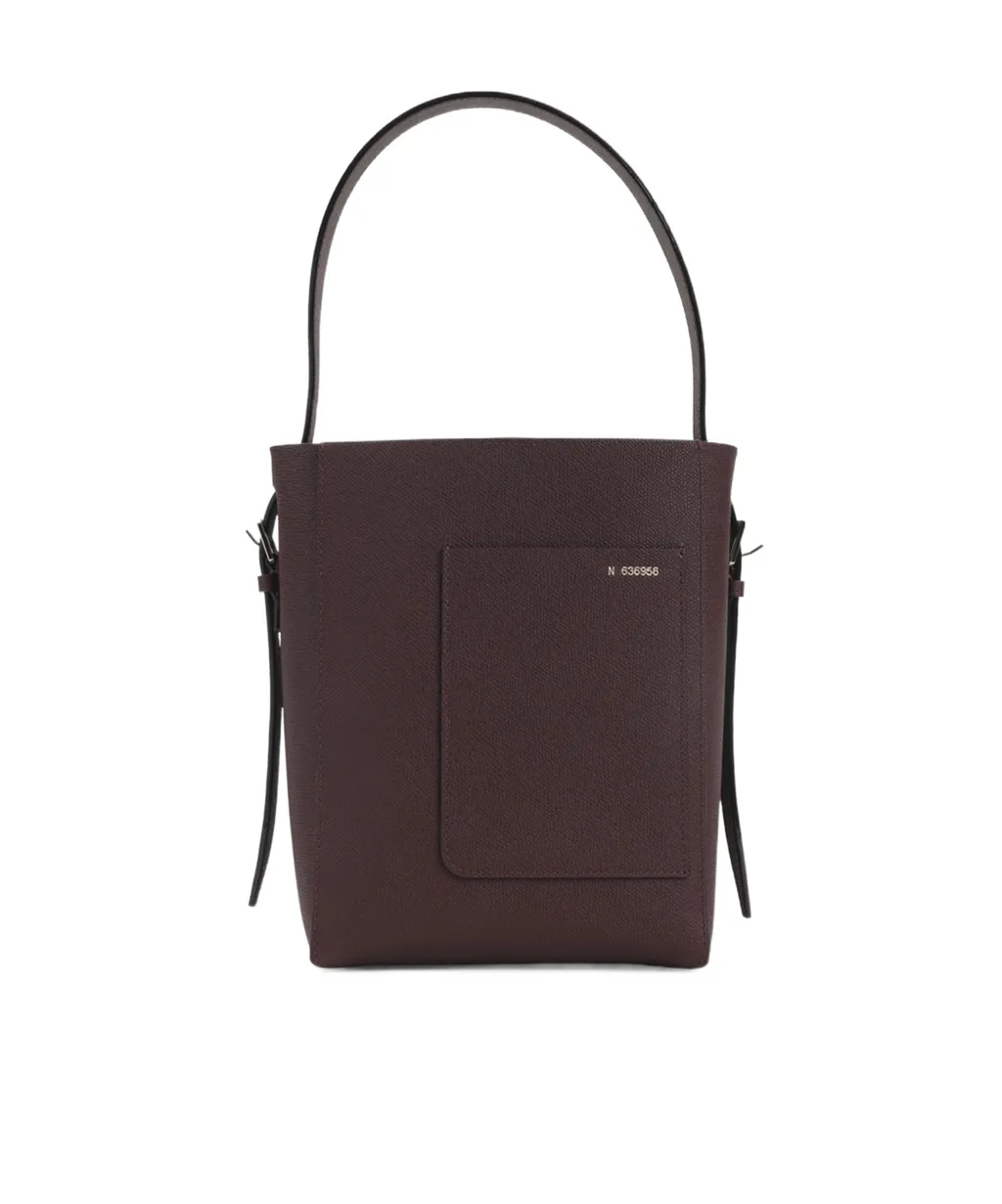 Valextra Open Top Mini Bucket Bag