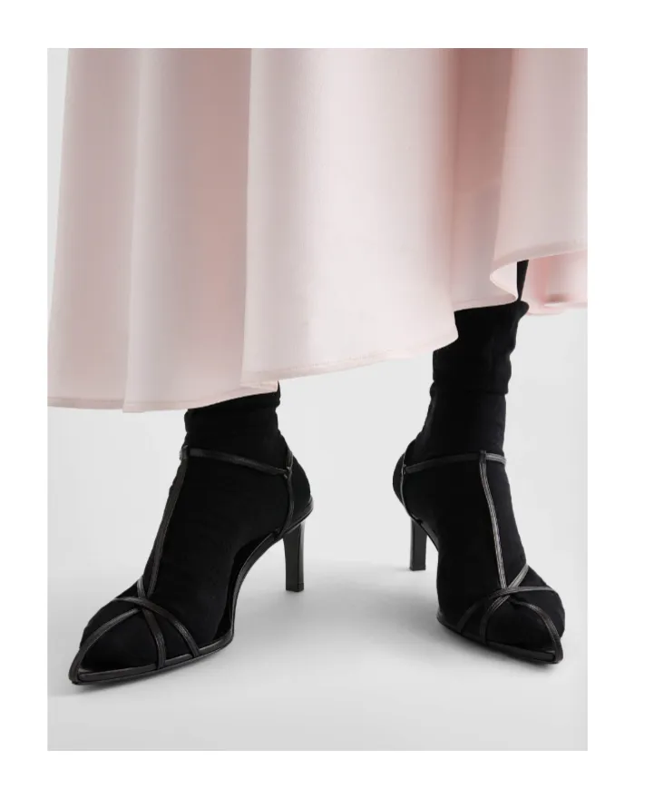 Jil Sander Pointed-Toe Heeled Sandals