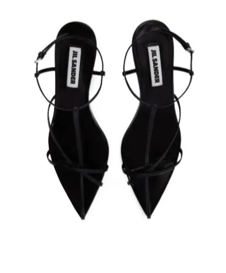 Jil Sander Pointed-Toe Heeled Sandals