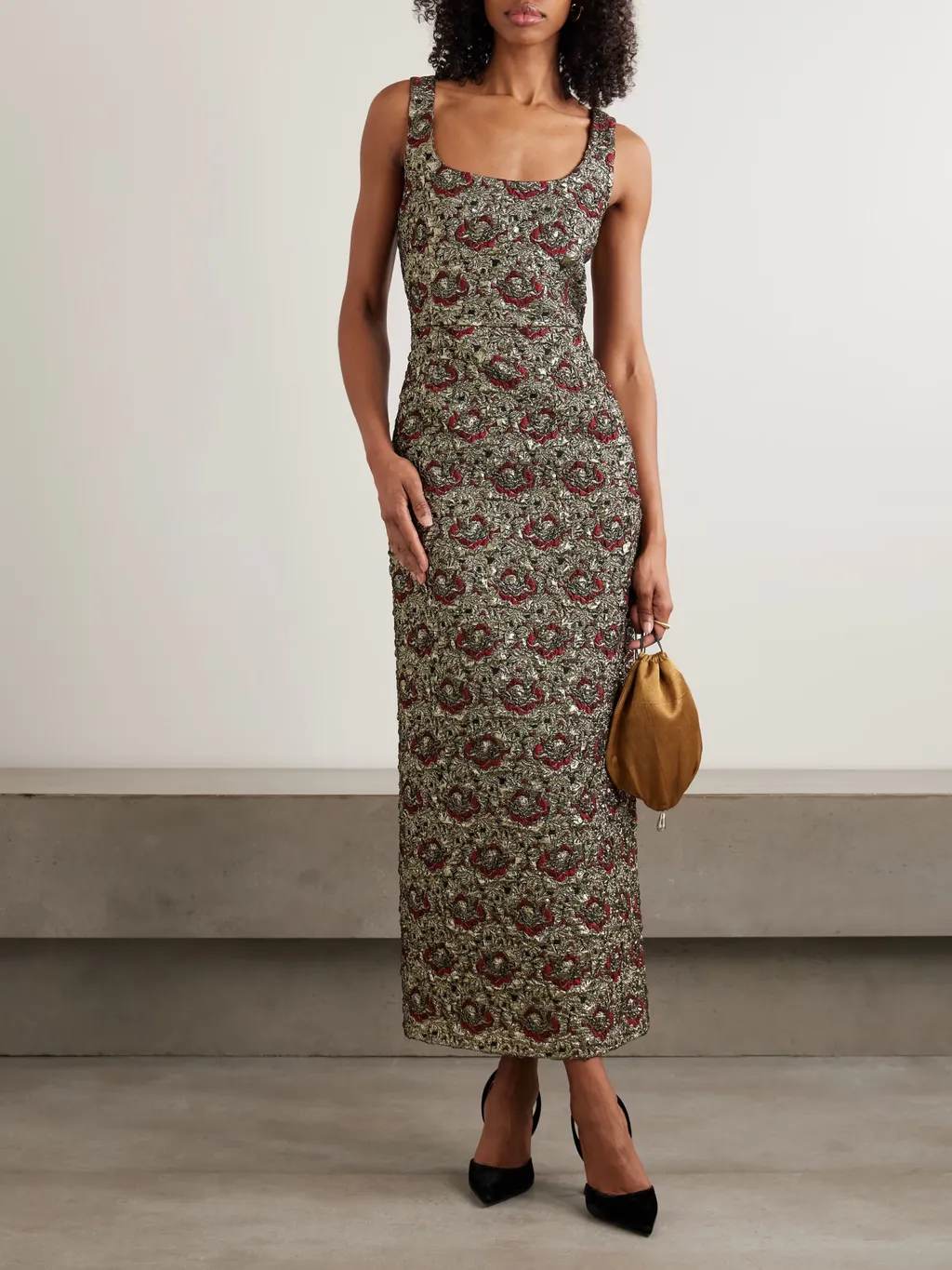 Ravenna Jacquard Midi Dress