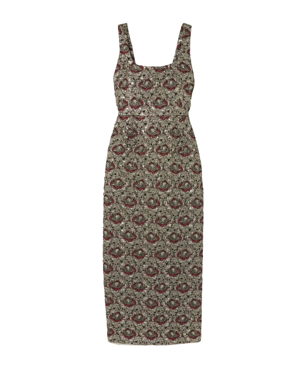 Ravenna Jacquard Midi Dress