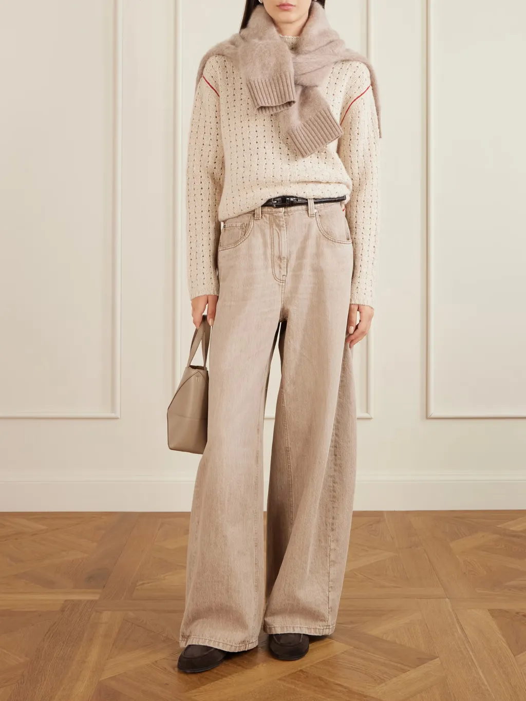 Glacier Open-Knit Cashmere Sweater