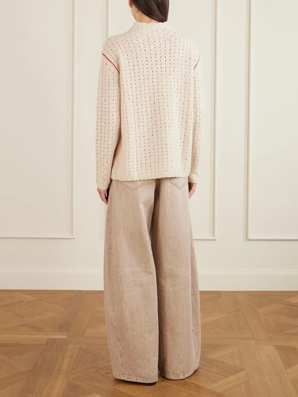 Glacier Open-Knit Cashmere Sweater