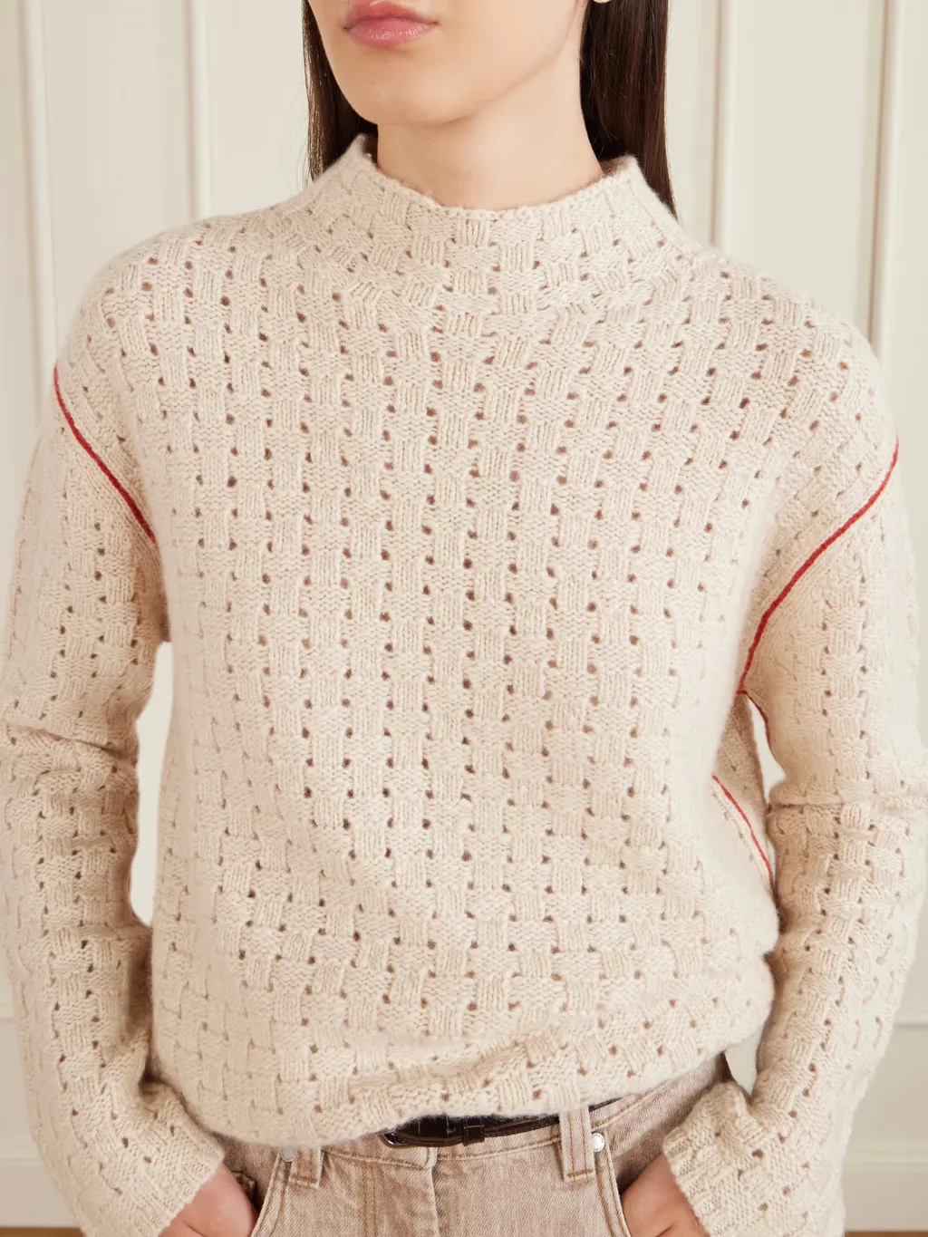Glacier Open-Knit Cashmere Sweater