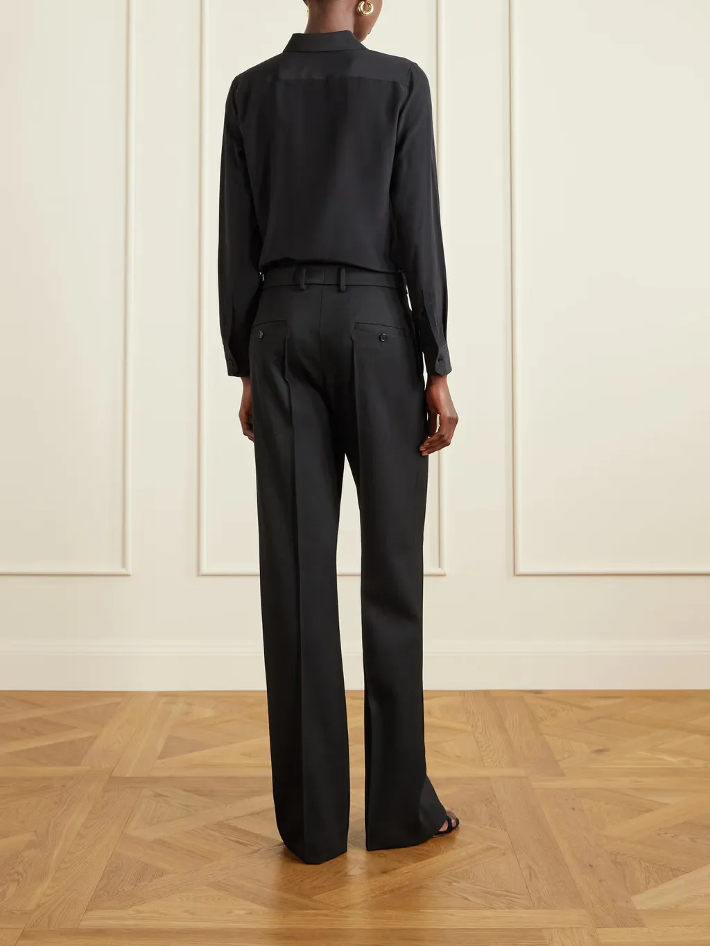 Etoile Wool Twill Straight Leg Casual Pants