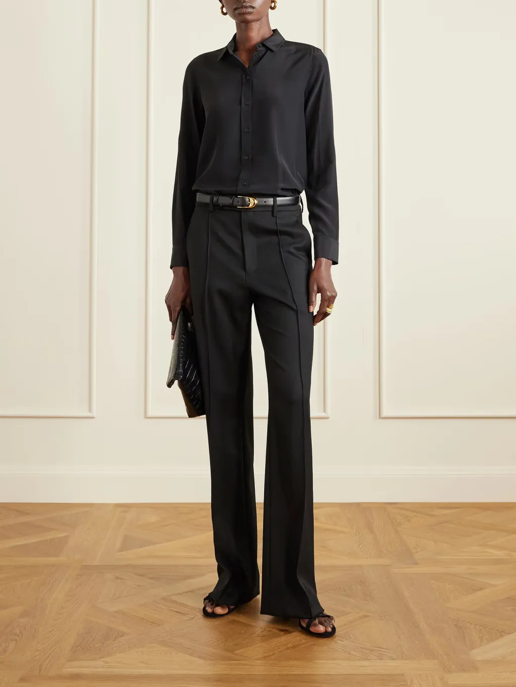 Etoile Wool Twill Straight Leg Casual Pants