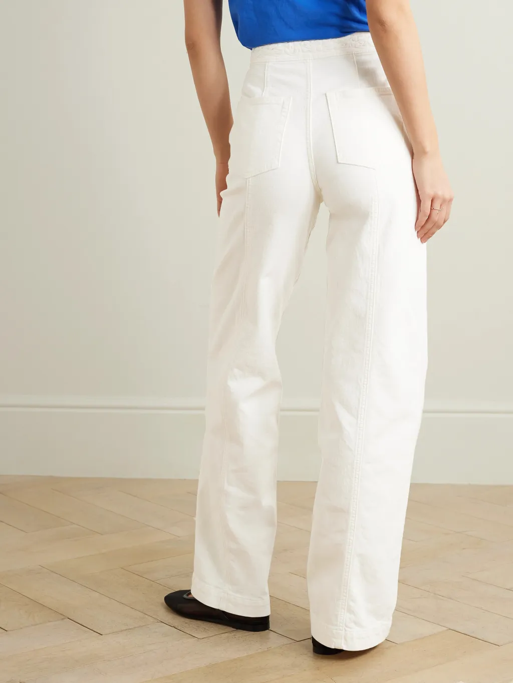 High-Waisted Wide-Leg Jeans