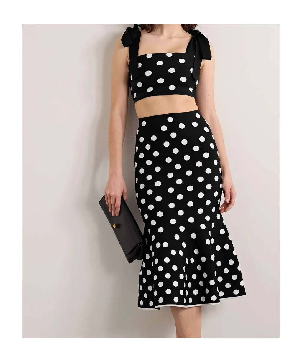 Polka Dot Knit Vest