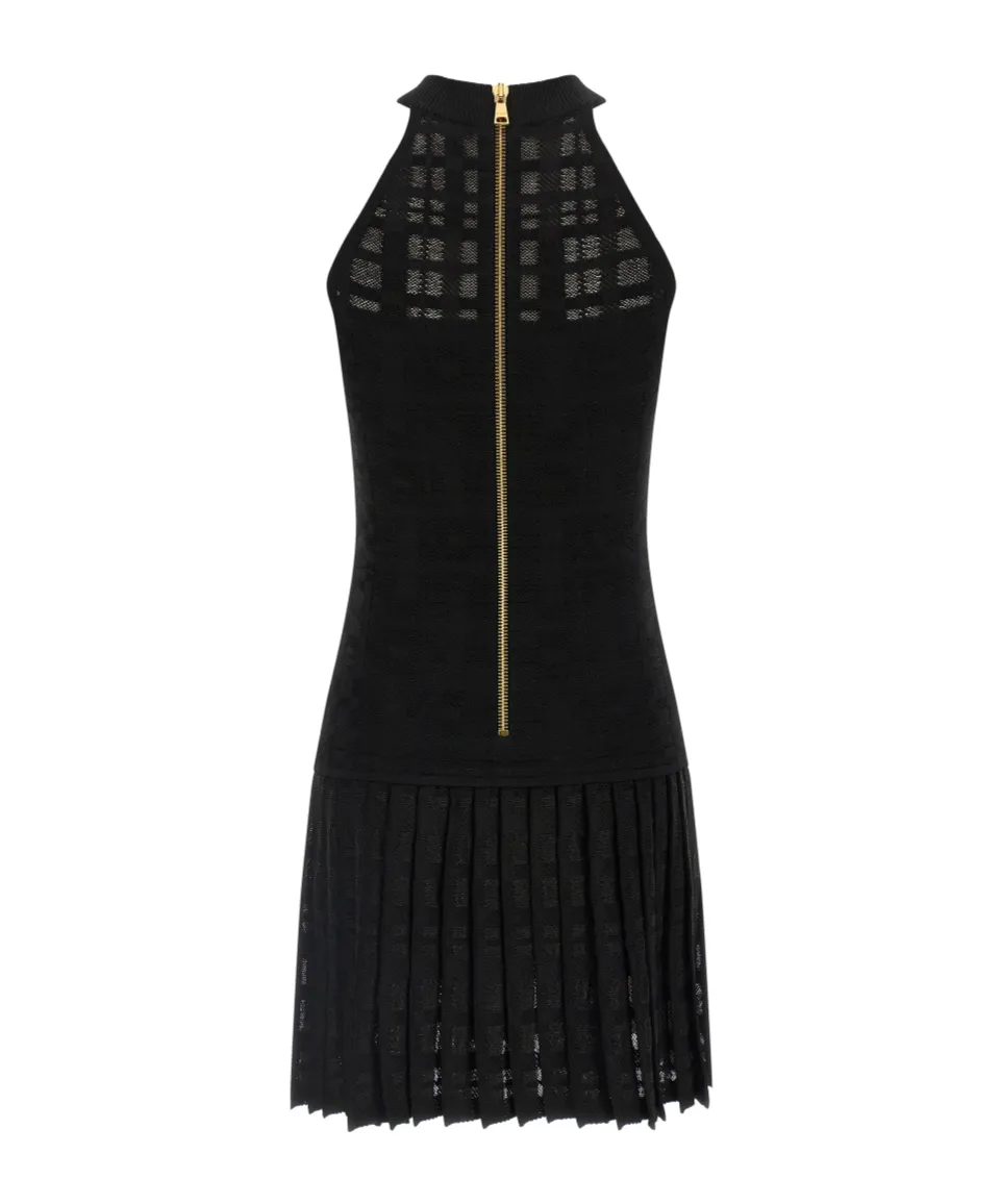 Balmain Button Embellished Sleeveless Dress