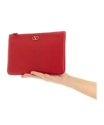 Valentino	Vlogo Signature Zip-Up Clutch Bag