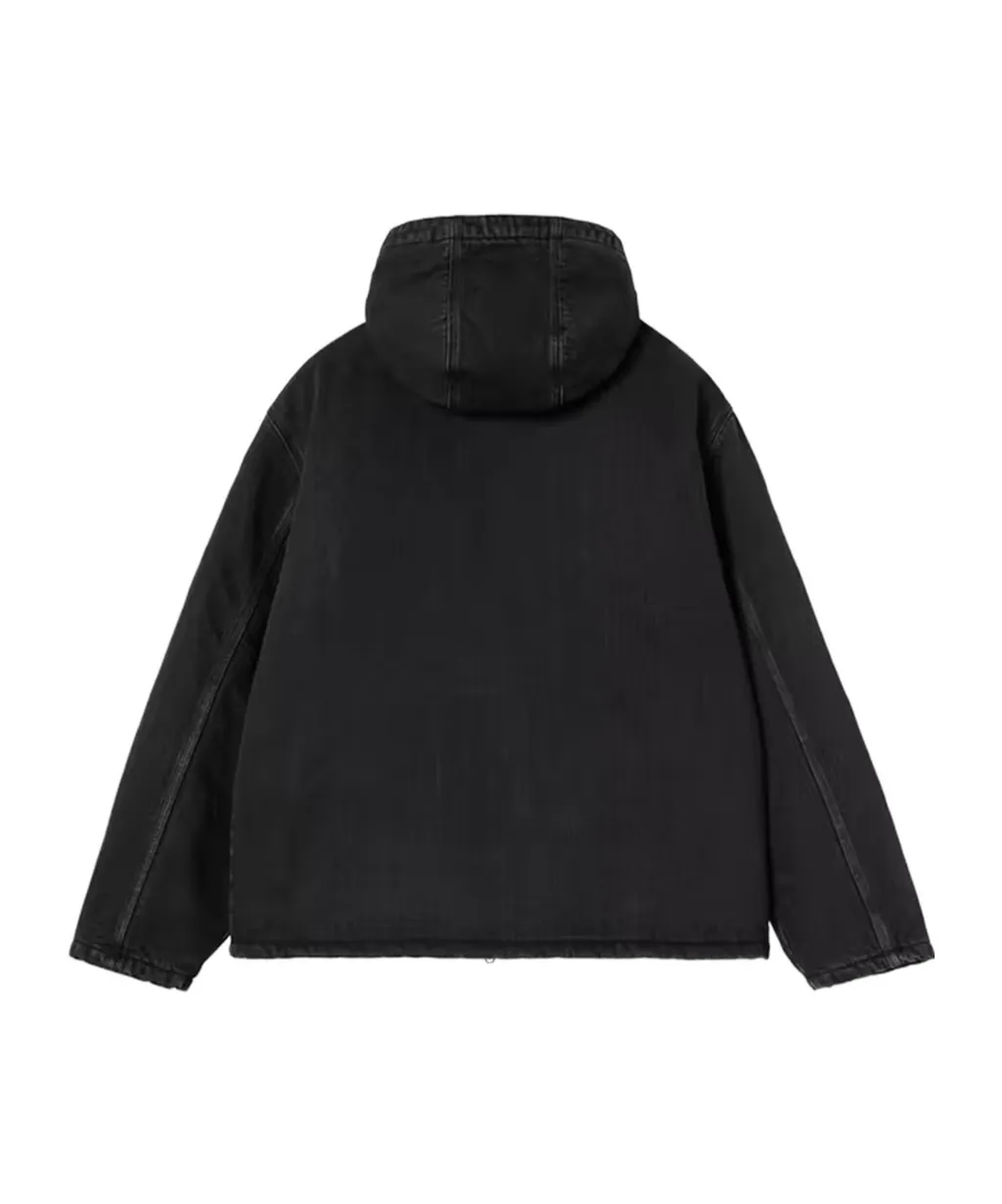 Carhartt Wip Cleveland Hooded Zipped Denim Jacket