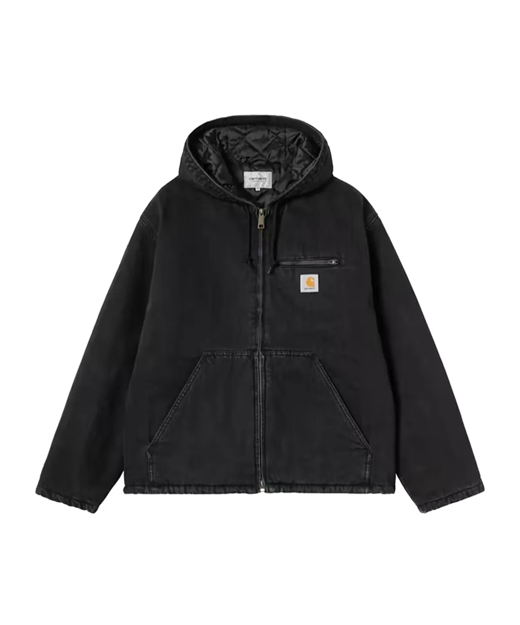 Carhartt Wip Cleveland Hooded Zipped Denim Jacket