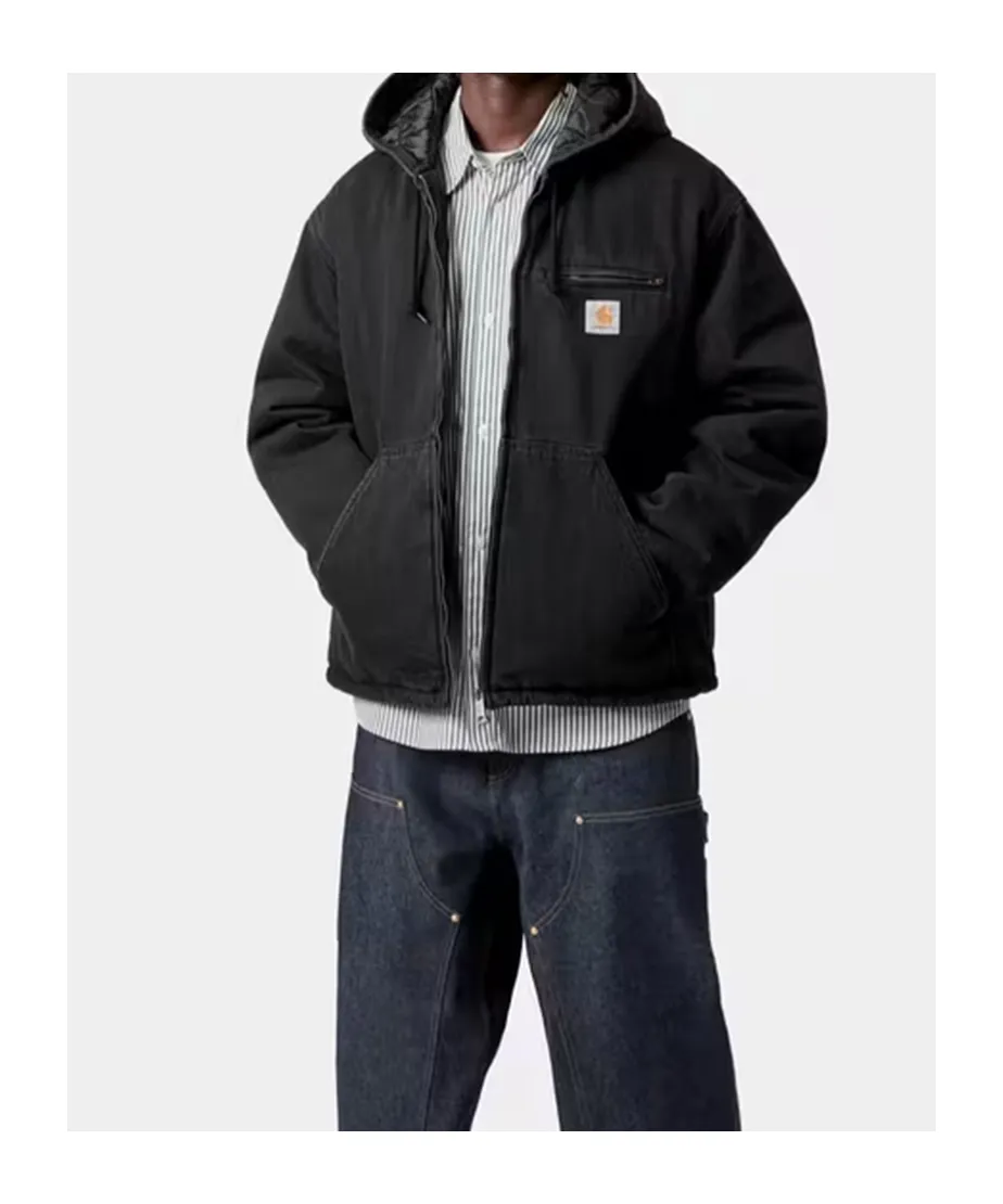 Carhartt Wip Cleveland Hooded Zipped Denim Jacket