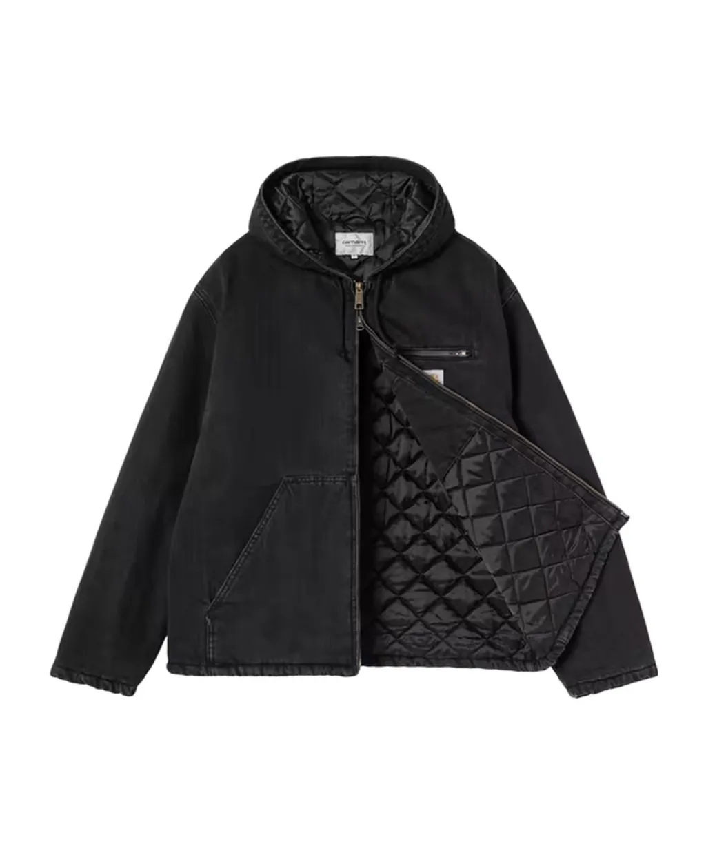 Carhartt Wip Cleveland Hooded Zipped Denim Jacket