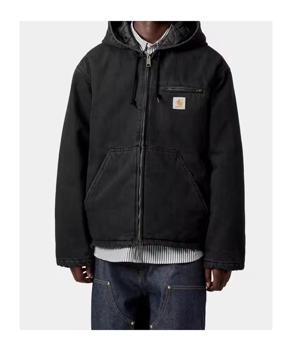Carhartt Wip Cleveland Hooded Zipped Denim Jacket