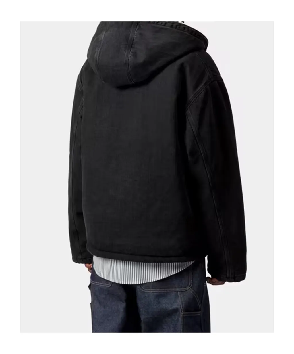 Carhartt Wip Cleveland Hooded Zipped Denim Jacket