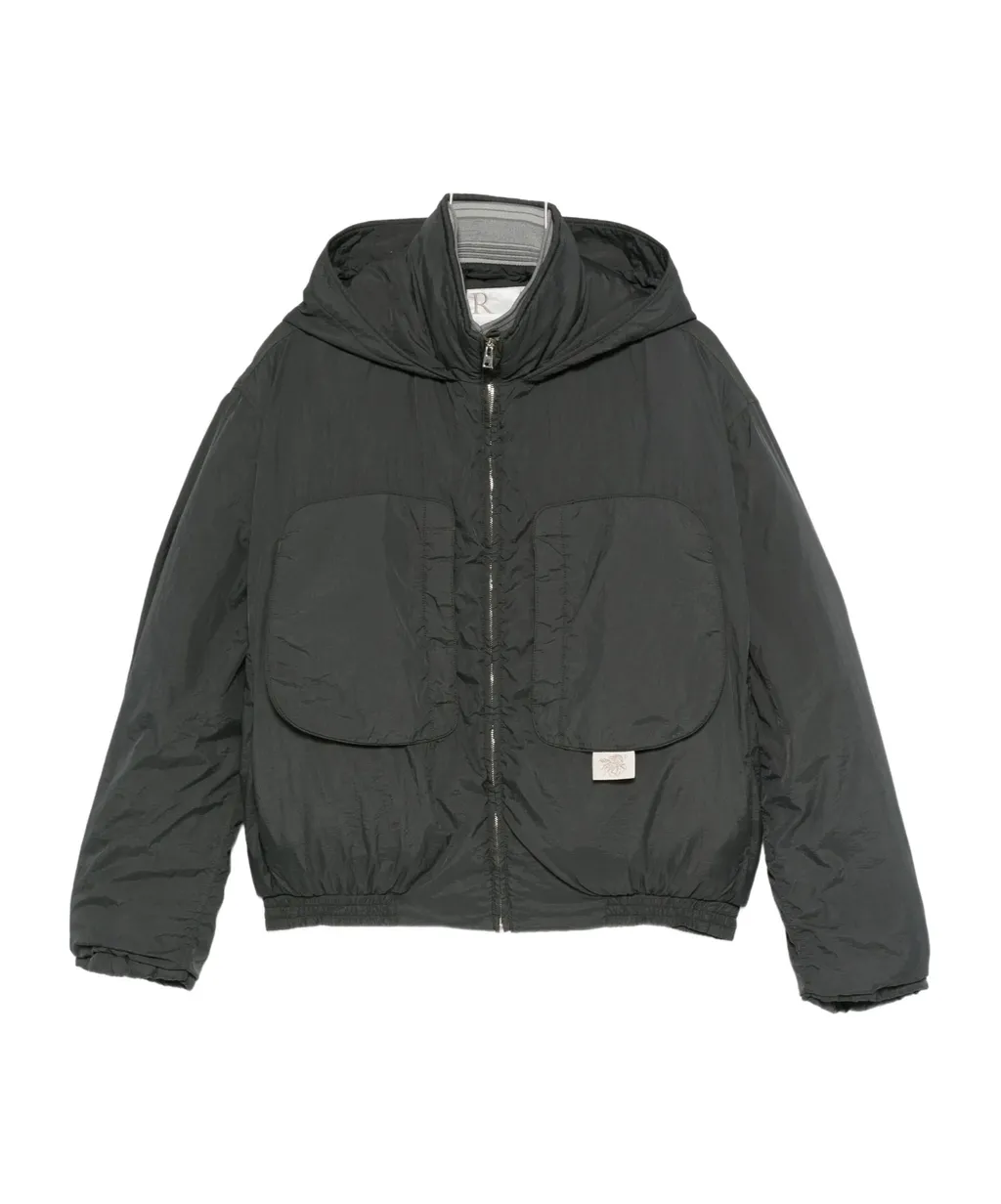 Patch-Pocket Hooded Jacket