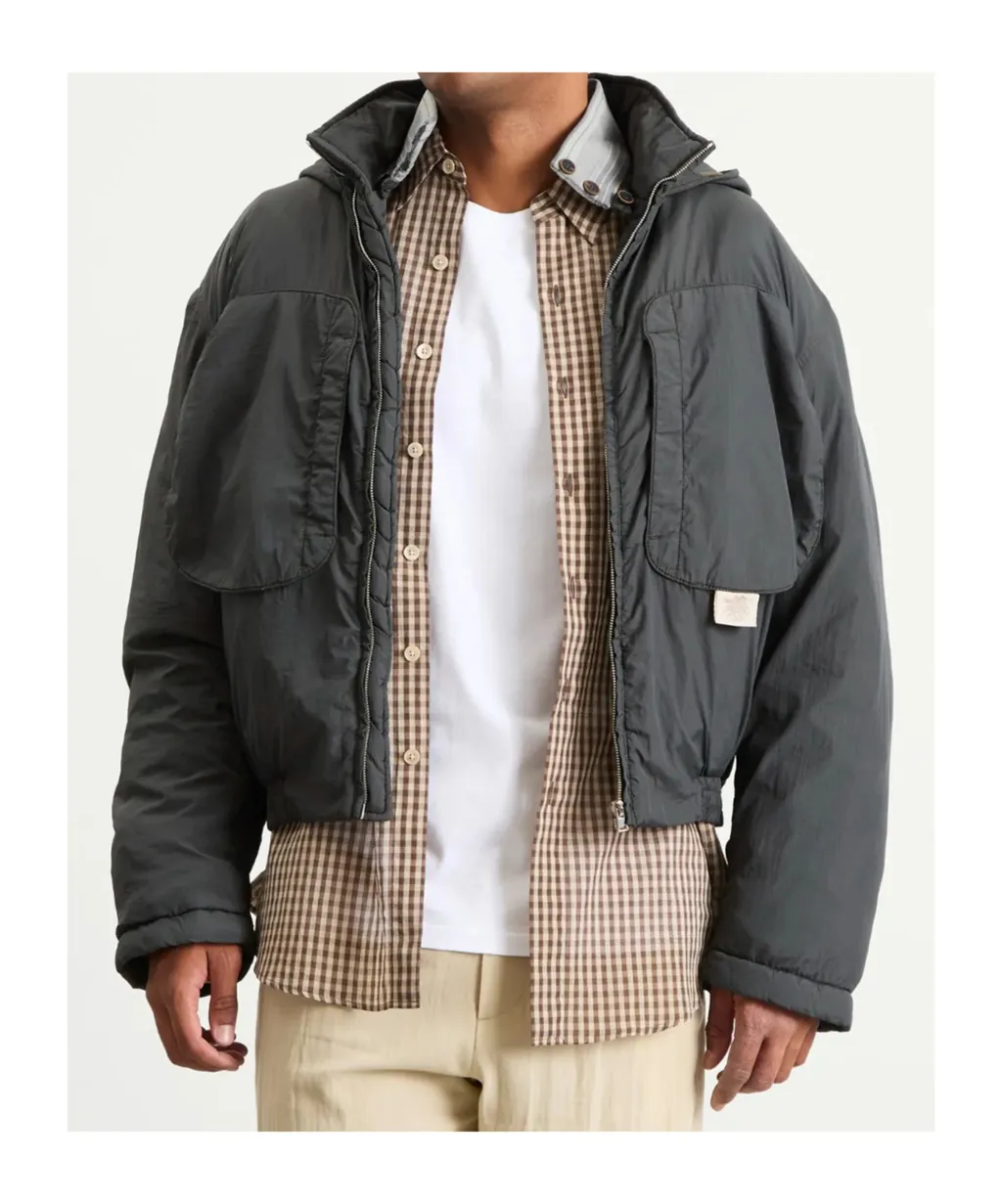 Patch-Pocket Hooded Jacket
