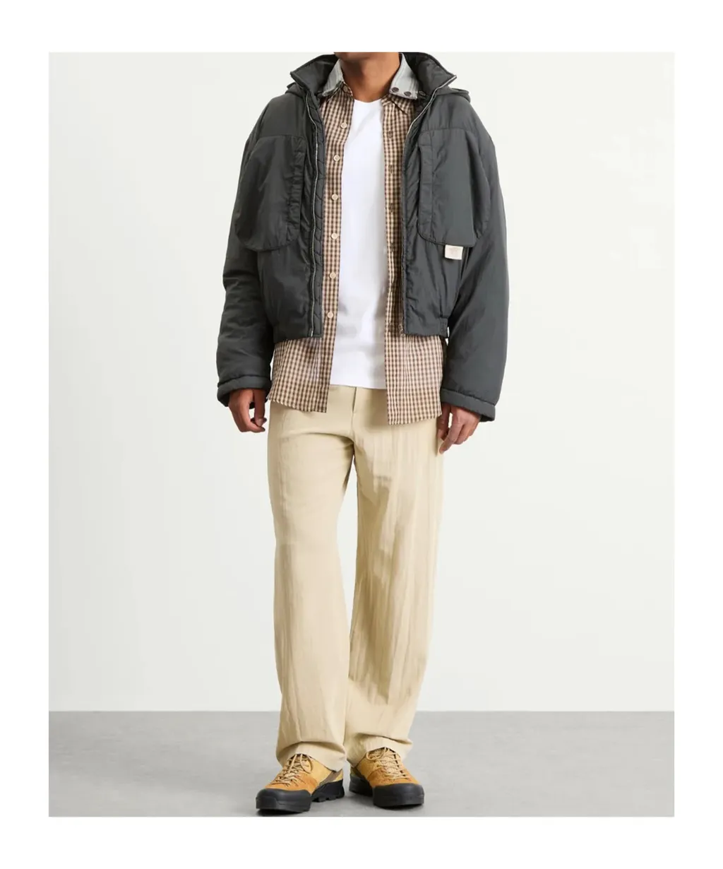 Patch-Pocket Hooded Jacket