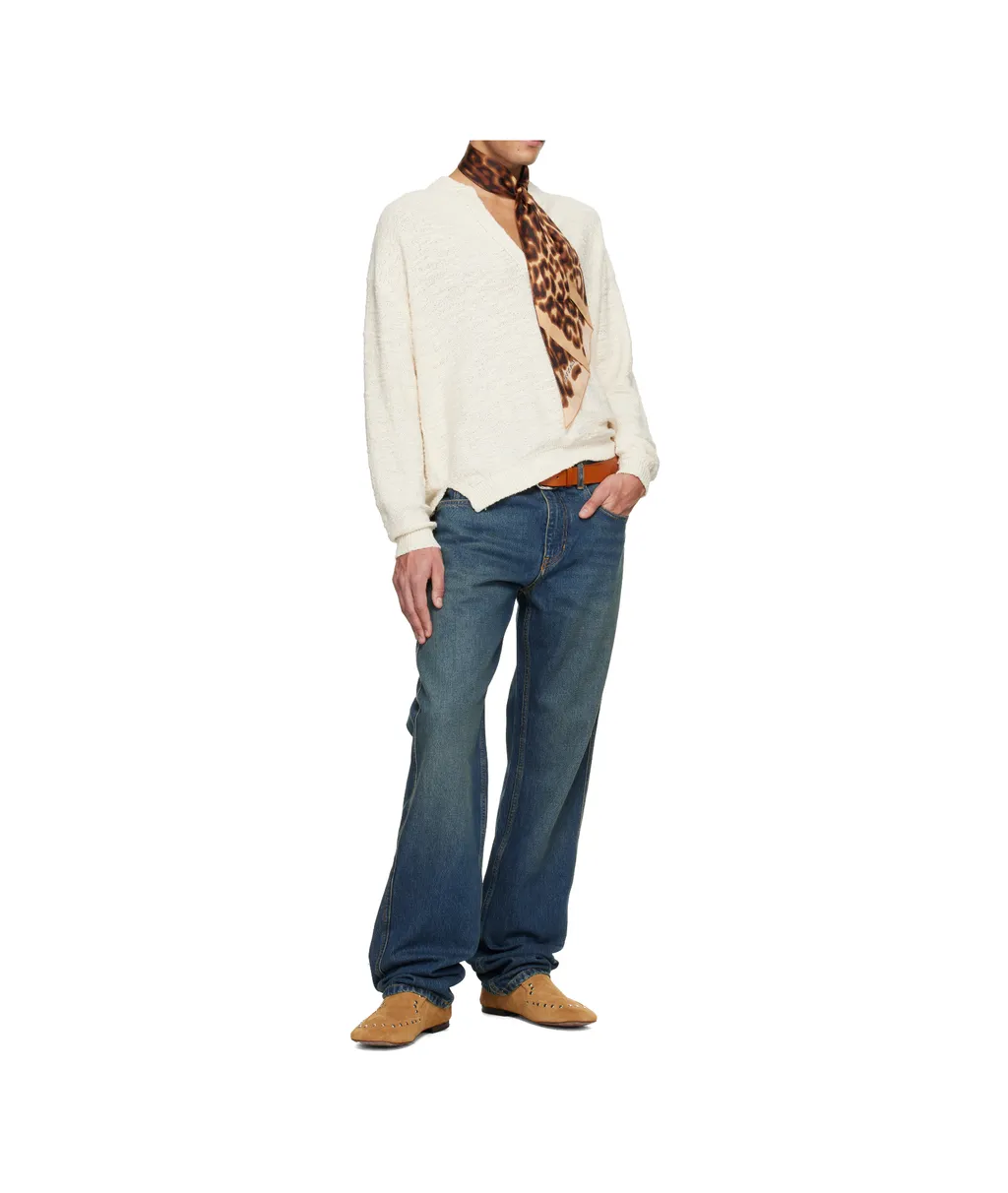 Faded Detail Jeans