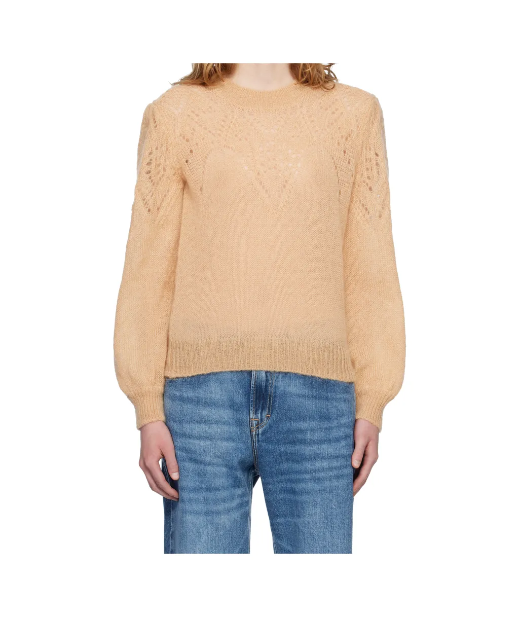 Openwork Long-Sleeved Sweater