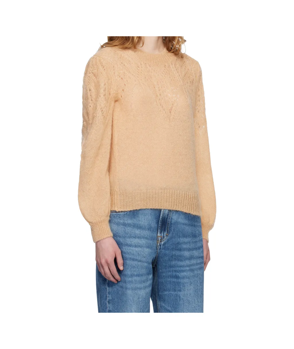 Openwork Long-Sleeved Sweater