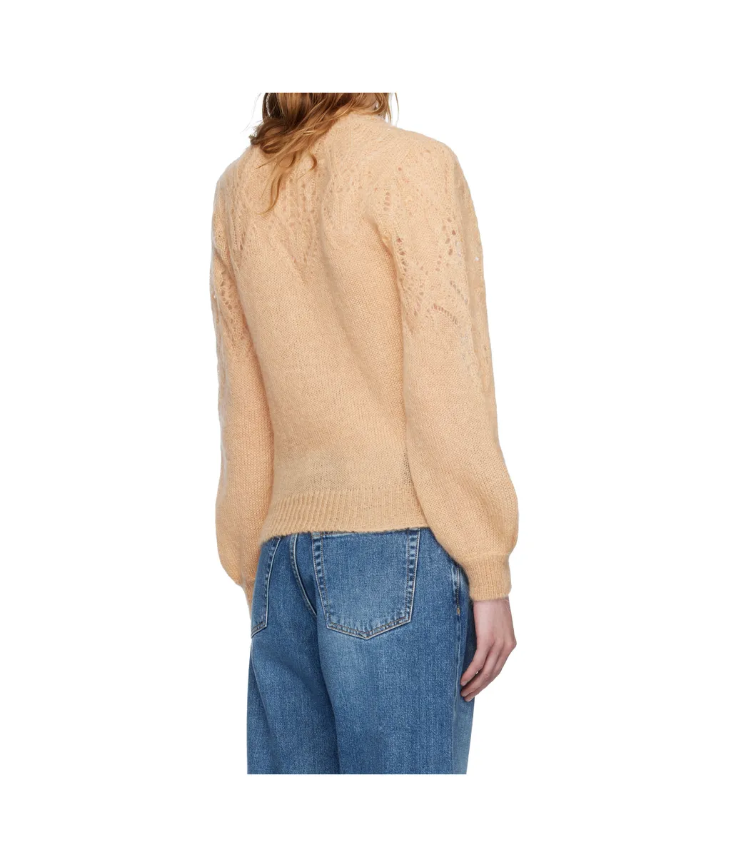 Openwork Long-Sleeved Sweater