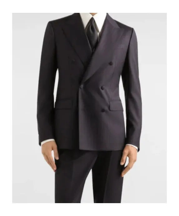 Dolce & Gabbana Double-Breasted Pinstriped Blazer
