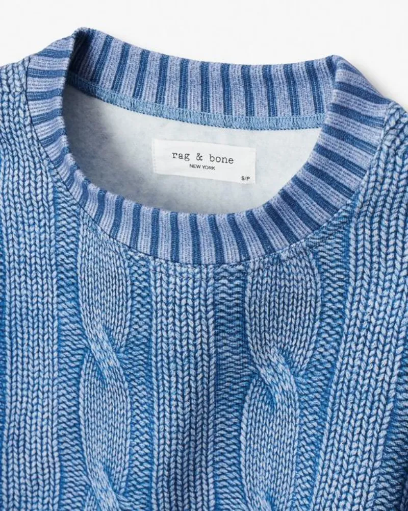 Miramar Cable-Effect Sweatshirt
