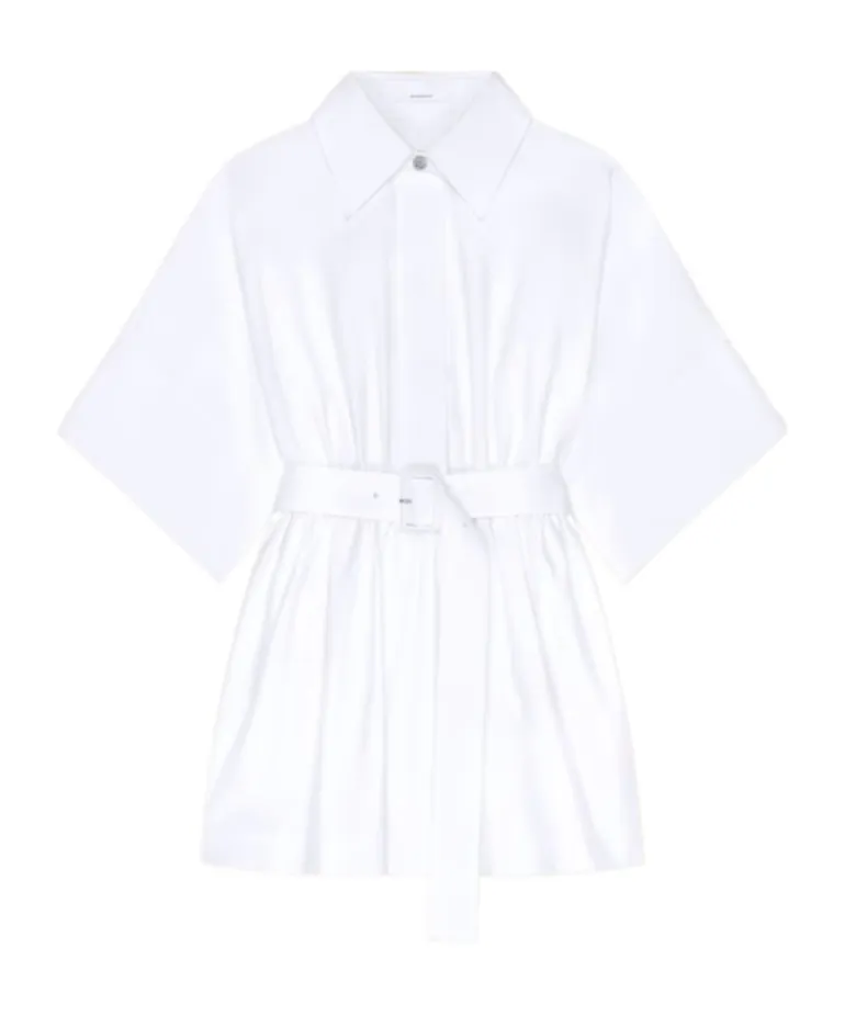 Givenchy Short Sleeved Belted Mini Dress